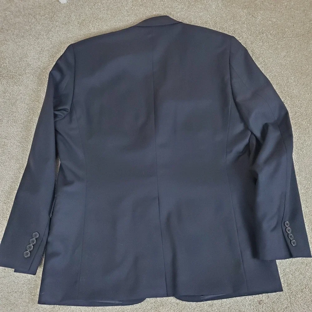 Lauren Ralph Lauren Suit Coat Sports Jacket Black 40‎ Regular Wool Blend